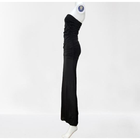 Women's Super Sexy & Fit Black Bodycon Full Length Maxi Dress, Size: Small New - Picture 5 of 8